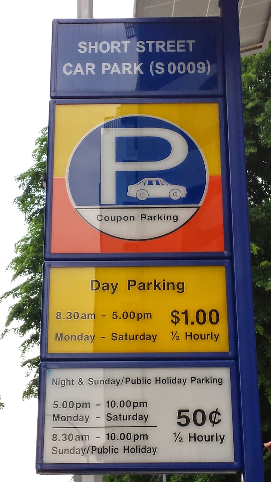 Parking Places and Rate in Singapore