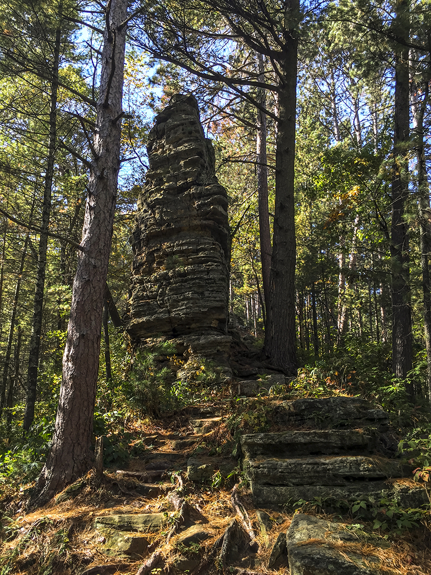 The Black River Forest Hiking to Castle Mound