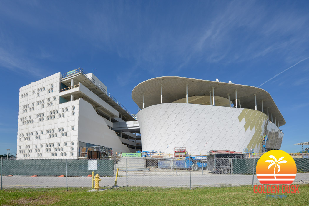 Frost Museum Of Science Construction Progress Photos — Golden Dusk